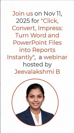 Click, Convert, Impress: Turn Word and PowerPoint Files into Reports Instantly #freewebinar