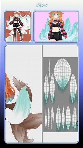 Full process video of how I made this 3D VTuber outfit in VRoid Studio out! #vroid #vroidstudio #3d