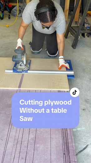 Cutting plywood without a table saw using this guide#plywood #plywoodproject