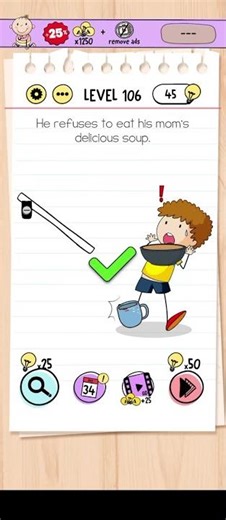 || Brain out level 106 || #viralshorts #entertainment #viralgames #xayed #shortvideo #short