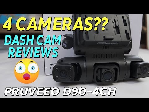 Pruveeo 4 Channel Dash Cam Review Unboxing D90-4CH