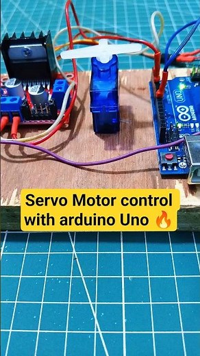 🔥 Arduino UNO + Servo Motor Control | Beginner Tutorial ⚙️🤖 #arduino #servomotor #diy #shorts