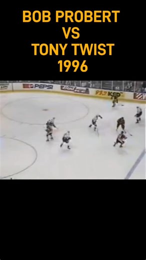 Historical Sports Goon on Instagram: "Flashback to 1996, when The Chicago Blackhawks' Bob Probert took on The St Louis Blues' Tony Twist. Don't forget to follow Historical Sports Goon for more retro content. #nhl #nhlhockey #stanleycup #reels"