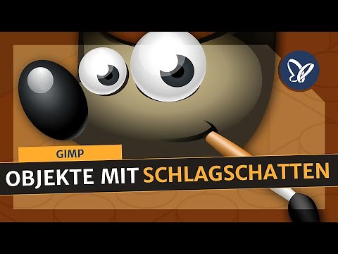 GIMP Tutorial: Objekt einen einfachen Schlagschatten hinzufügen