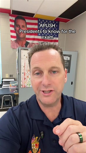 Presidents to know for the APUSH exam. Washington to Reagan. #fypシ #teachersoftiktok #apexams #apush #americanhistory