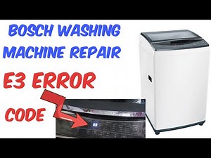 E3 error code | Bosch Washing Machine repair | #RepairCity