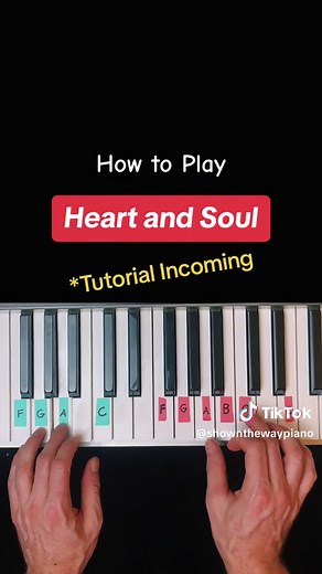 Everyone should know how to play this! #pianotutorial #pianotok #heartandsoul #easypianosong