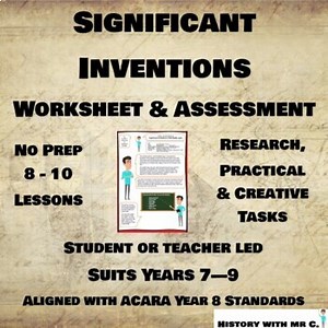 Significant Inventions Middle Ages Project - Medieval Europe - 8 Lessons
