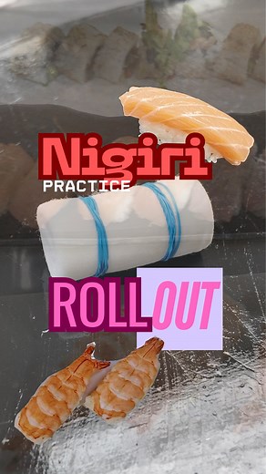Nigiri Sushi Practice 🍣🖐️ With a new semester that started, we have new students practicing. Their first experience with making Nigiri. Here’s a little snippet of how they practice. 握り寿司の練習。 毎日コツコツと練習する生徒さんの様子を少しだけ🤏お届けします💕🎁 * #sushischool #sushichef #sushi #japanesefood #japaneseculture #japanese #losangeles #culinary #journey #foodie #nigiri #omakase | Sushi Chef Institute