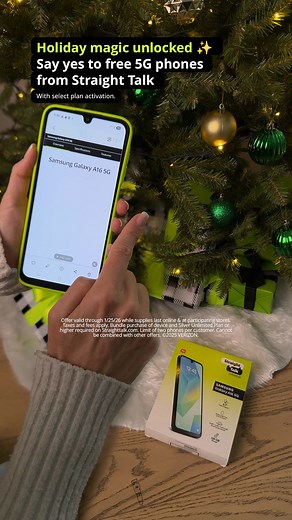 Say yes to a free Samsung A16 5G or moto g stylus with select plans. Welcome to the magical season of YES. | Straight Talk