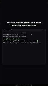 Hunting for Malware in Hidden NTFS Alternate Data Streams (ADS)