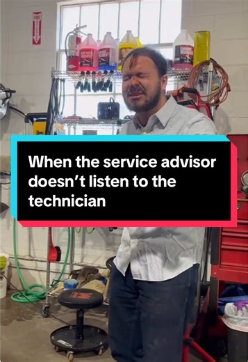 When the service advisor doesn’t listen to the technician 🙃 #mechaniclife #autoshop #automotive #mechanicsoftiktok