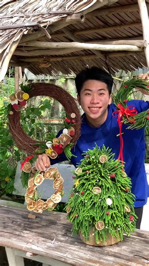 Làm Đồ Trang Trí Giáng Sinh Với Không Cành 😆 #tp3 #tiktokgiaitri