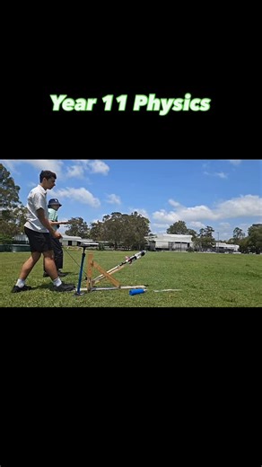 Craigslea State High School on Instagram: "Year 11 Physics students have been exploring projectile motion by launching their own experiments — literally! They gathered data on launch angles, time of flight and distance. Using their data, they determined each projectile’s initial velocity and maximum height. Great work, future scientists! 💥🚀 #STEM #Physics #ScienceInAction #CraigsleaSHS #WeValueLearning"