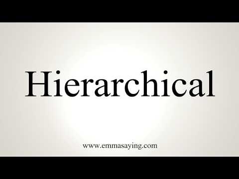 How To Pronounce Hierarchical