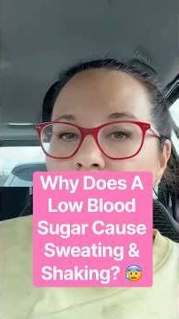Why does a low blood sugar cause shaking & sweating? 😰 #hypoglycemia #bloodsugar