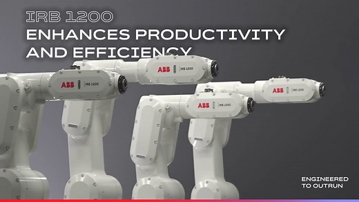The next generation of ABB’s compact IRB 1200 is here – faster, more precise, and now 20% lighter. Powered by OmniCore™, it’s designed for high-speed assembly, dispensing, polishing, and more. Four new variants. Higher payloads. Lower energy use. Same reliability – with more range and flexibility. Read the full press release here → https://new.abb.com/news/detail/127275/prsrl-abb-evolves-irb-1200-family-with-greater-speed-precision-and-choice #Robotics #Automation | ABBRobotics