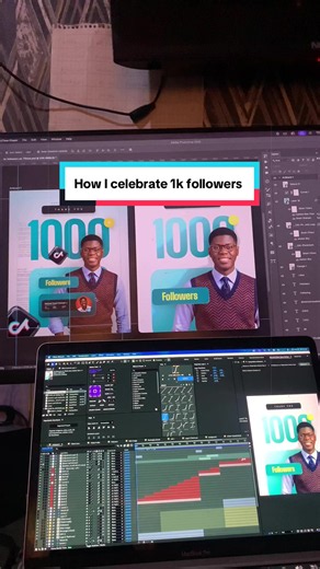 How I Celebrated 1k Followers: A Motion Design Project