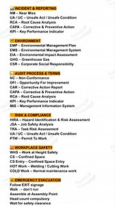 Environment Health and Safety(EHS) Realted Basic Full Form #foryoupage #electrician #vi #engineering #engineer #viral #PLC #virals #plumbing #foryou #short | electrical knowledge