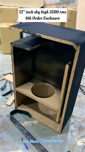 how to make 6th order enclosure#shortvideo #automobile #subwooferenclosure #viralvideo #carspeakers