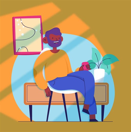 Flat Character Animation.