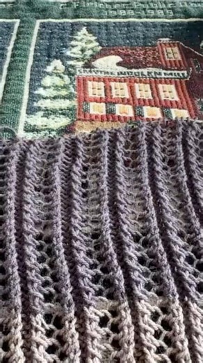 Elegant Lace Shawl Knitting 🧶✨ | ASMR Knitting