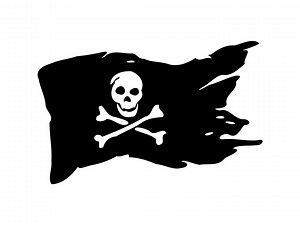 Tattered Pirate Flag SVG: Cutting File Clipart (digital Download) - Etsy