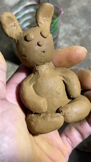 SATISFYING CLAY BUNNY MODELING | HANDMADE ART#viral