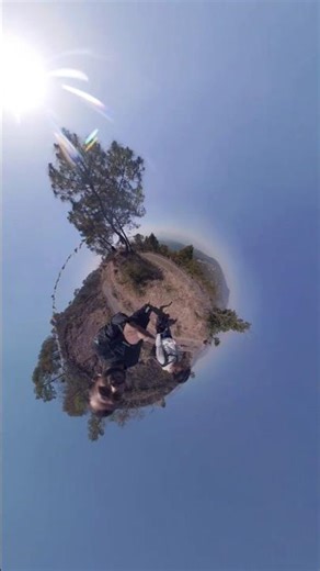 Enjoying the top view of mountains in Surkhet