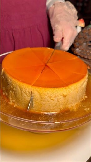 How to make easy caramel flan recipe #easyrecipe #dessert #asmrfood #satisfying