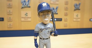 Dying to have a MVB (*Most Valuable Bobblehead)? Score a Christian Yelich Bobblehead and up to $500. http://spr.ly/6182EI6bE | Associated Bank