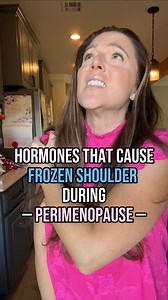 📣 SAVE THIS‼️ Perimenopause Frozen Shoulder 101 ⬇️ It’s awful. Like - roll onto the wrong shoulder at night and wake you up in extreme pain AWFUL ➡️ Frozen shoulder (adhesive capsulitis) is a condition characterized by pain and stiffness in the shoulder joint ✅ It is more common in women, especially those over the age of 40, and is frequently seen during Perimenopause due to: 1) Dysregulated THYROID Hormones Since thyroid hormones play a key role in maintaining connective tissue health and regu