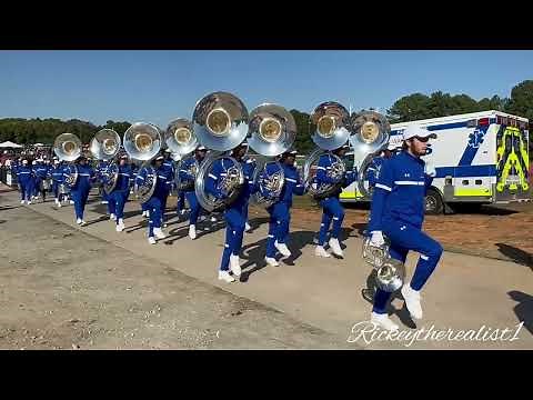 Fayetteville State University Marching Band 2023 Marching out | ST Aug University Homecoming