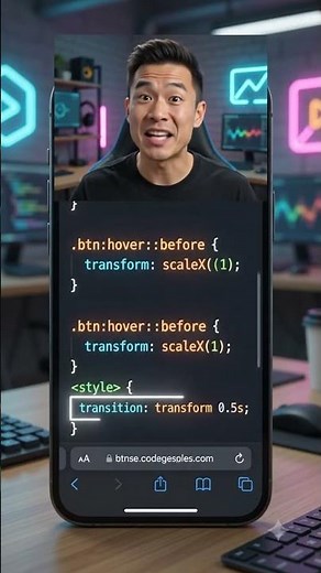 Animated Button with Hover Effects using HTML & CSS #webdevelopment #coding #hovereffects