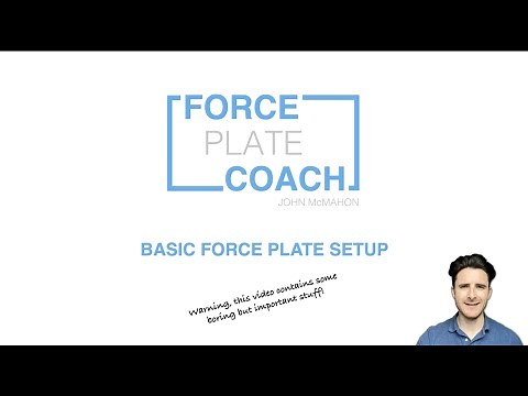 Basic force plate setup