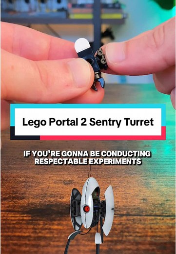Lego Portal 2 Sentry Turret Building Guide