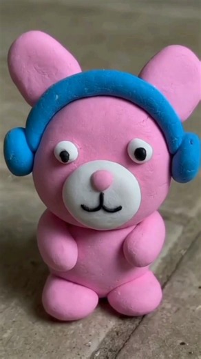 DIY# how to make 🧸 Cute Teddy Bear Made with Clay | Handmade Clay Art