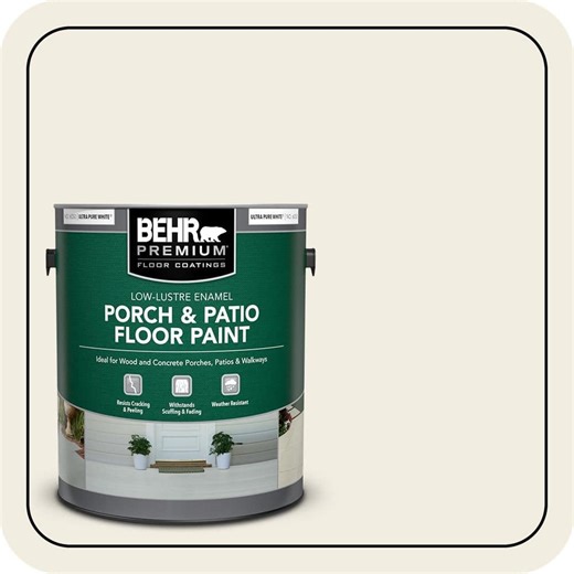 Reviews for BEHR PREMIUM 1 gal. #12 Swiss Coffee Low-Lustre Enamel Interior/Exterior Porch and Patio Floor Paint | Pg 2 - The Home Depot