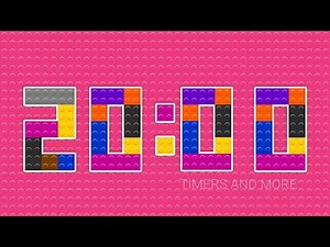 20 Minutes Colourful LEGO Inspired Countdown Timer