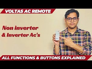 Voltas AC Remote Settings | Voltas AC Remote Buttons | Voltas AC Remote Functions In Hindi