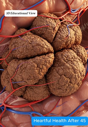 Compact Rounded Segments in Abdominal Cavity | 3D Educational View #shorts #viral