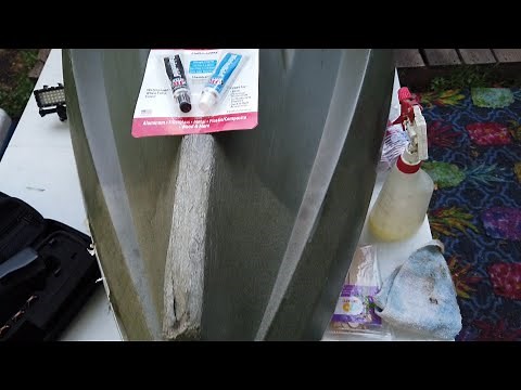 How to fix a hole in your kayak (boat) JB Weld Marine Weld