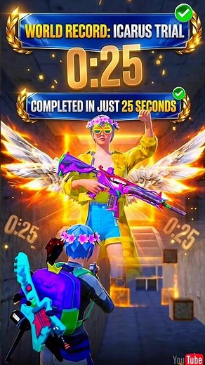 ICARUS TRIAL WORLD RECORD IN BGMI #bgmi #pubg #pubgmobile