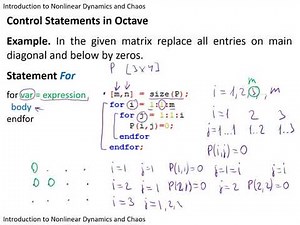 3 3 Control Statements in Octave Loops