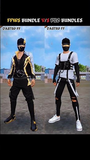 FFWS 2025 🔥 vs Pro 😱 BUNDLE Which is BEST?👑| Free Fire #Shorts