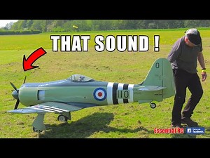 THAT SOUND !!! HAWKER SEA FURY NAVAL FIGHTER BOMBER | MOKI RADIAL ENGINE