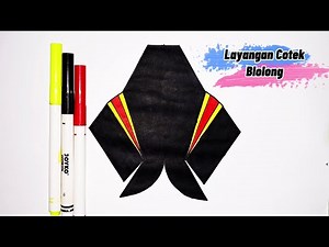 LAYANGAN COTEK BLOLONG || MENGGAMBAR LAYANGAN COTEK