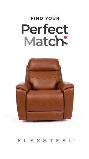 Discover your ideal recliner with Flexsteel's Perfect Match program at Abe Krasne Home Furnishings. Five unique styles designed for ultimate comfort. Which one suits you best? | Abe Krasne Home Furnishings