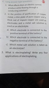 C. Long answer type questionsA3What effects does an electric ... | Filo