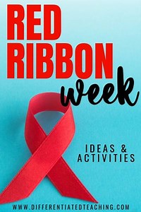 Engaging Red Ribbon Week Ideas for the Elementary Classroom - Differentiated Teaching